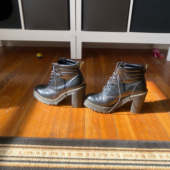 Dr. Martin Heeled Combat Boots - Picture 2 of 4